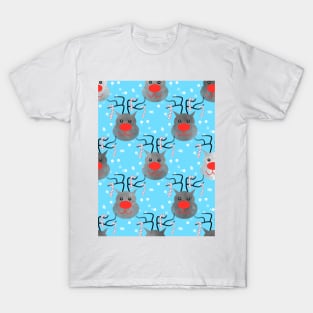 WHITE Christmas Reindeers T-Shirt